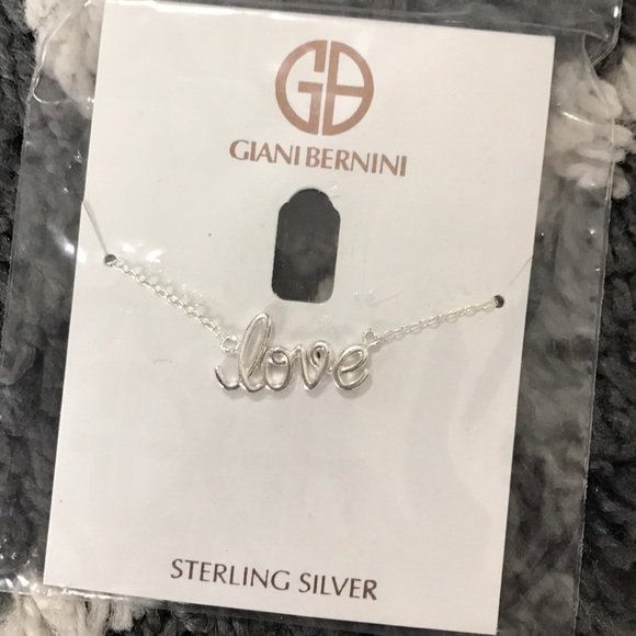 Giani Bernini Jewelry - Giani Bernini love necklace silver Giani Bernini Jewelry - Giani Bernini love necklace silver